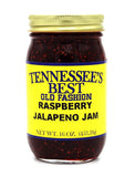 Tennessee’s Best Old Fashion Raspberry Jalapeno Jam - Handcrafted with Simple Ingredients - Raspberries, Sugar, and Jalapenos - All Natural - Gluten Free - Made in Small Batches - 16 oz Jar (454 g)