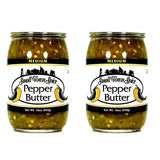 Deep Fork Small Town Spice Medium Pepper Butter - Two Pack - Medium Pepper Spread with Green Bell & Jalapeno Peppers - Relish, Dip, Rub, or Condiment - Two 16 oz Jars (454g)