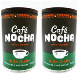 Fireside Coffee Company - Cafe Mocha Irish Cream - Two Pack - Hot Mocha - Iced Mocha - Frappe - Two 8 oz Canisters