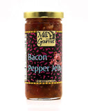 Mills Gourmet Original Bacon Pepper Jelly | Made with Red Bell Peppers, Jalapenos and Bacon | All Natural and Fresh Ingredients - 8 oz Jar (224 g)