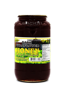 Tennessee Mountain Dark Wildflower Honey - Locally Harvested in Tennessee - 100% Pure, Raw and Unpasteurized - 36 oz Jar