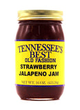 Tennessee’s Best Strawberry Jalapeno Jam | Handcrafted with Sugar, Jalapenos and Strawberries | All Natural, Small Batch-Made Using Only Fresh Ingredients - 16 oz Jar (454 g)