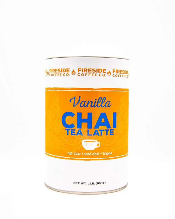 Fireside Coffee Company - Vanilla Chai Tea Latte - Powdered Spice - Hot Chai - Iced Chai - Latte - 16 oz - Vanilla Chai Tea Latte