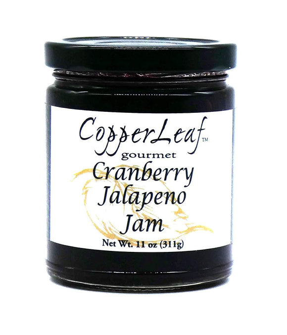 Copperleaf Gourmet Cranberry Jalapeno Jam - Fresh - All Natural, No Preservatives - 11 oz Jar