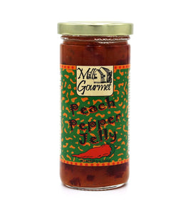 Mills Gourmet Peach Pepper Jelly - Bursting with Flavors of Mildly Spicy Jalapeno Peppers, Sweet Red Bell Peppers, and Peaches - Made with Real Fruit and Veggies - 8 oz Jar (224 g)