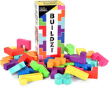 BUILDZI by TENZI - The Fast Stacking Building Block Game for The Whole Family - 2 to 4 Players Ages 6 to 96 - Plus Fun Party Games for up to 8 Players