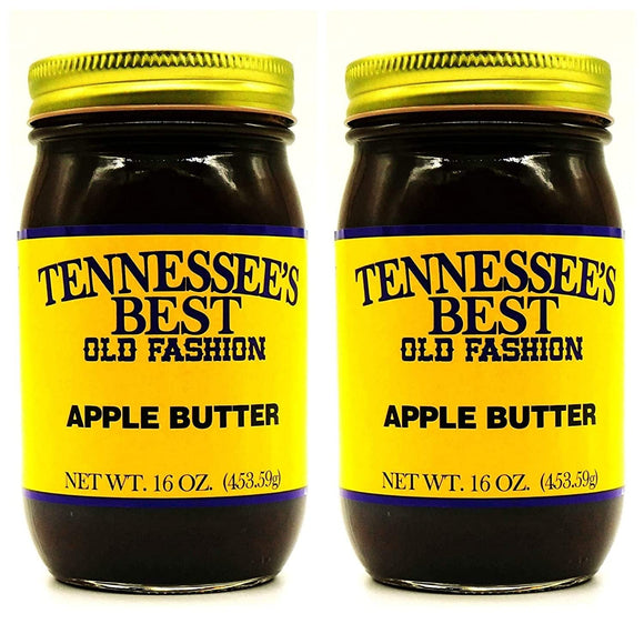 Tennessee’s Best Apple Butter - 2 Pack | Handcrafted with Apples, Sugar and Cinnamon | All Natural, Small Batch-Made - 16 oz Jar (454 g) - Apple Butter - 2 Pack