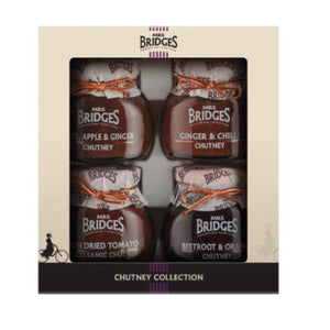 Mrs Bridges Chutney Collection, 3.5 Ounce (Pear, Apple & Ginger, Ginger & Chili, Sun Dried Tomato & Balsamic, Beetroot & Orange)