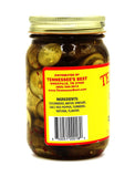 Tennessee’s Best Spicy Dill Pickles - Handcrafted with Simple Ingredients - Fresh Cucumbers, Red Pepper, and Turmeric - All Natural - Gluten Free - Small Batch Made - 16 oz Jar (453 g)