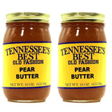 Tennessee’s Best Pear Butter - Two Pack - Handcrafted with Simple Ingredients - Pears and Sugar - All Natural, Small Batch-Made - Two 16 oz Jars (453 g)