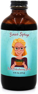 That Elderberry Lady Sinus Syrup with Honey - Organic and All Natural Ingredients - Homeopathic Remedy for Respiratory and Allergy Support with Antioxidant Immune Protection for Kids and Adults (8 oz)