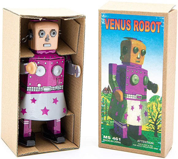 Benjamin International Venus Robot - MS 461 - Figurine - Collectible - Retro - Nostalgic - Girl Robot - Venus Robot