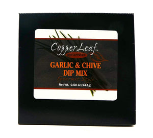 CopperLeaf Gourmet Garlic & Chive Dip Mix | Handcrafted with Green Onion, Garlic and Other Spices | All Natural and Fresh Ingredients - 0.5 oz Packet (14.1 g)