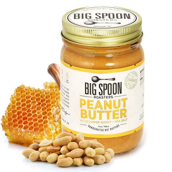 Big Spoon Roasters Maple Cinnamon Peanut & Pecan Butter - Low Sugar Peanut Butter - Creamy Peanut Butter w/ Maple Syrup, Organic Peanuts & Pecans - Keto, Vegan, Palm Free Maple Nut Butter - 13 Ounces