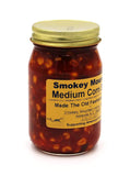 Smokey Mountain Honey House Medium Corn Salsa - Mildly Spiced Zesty Gourmet Salsa - Made with Sweet Corn, Fresh Tomatoes & Other Delicious All Natural Ingredients - Made The Old Fashioned Way - 16 oz