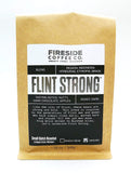 Fireside Coffee Company - Flint Strong Coffee 12 oz Bag - Farm Direct - Single Origin - Chocolate, Citrus, Almost - Roast: Dark - Small Batch Roasted: Ground - Flint Strong