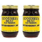 Tennessee’s Best Old Fashion Boysenberry Jam - Two Pack - Handcrafted with Simple Ingredients - Sugar and Boysenberries - All natural, Small Batch-Made - Two 16 oz Jars (454 g)