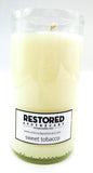 Restored Apothecary Repurposed Clear Beer Bottle Soy Candle; (Wait Come Back. You Forgot Your Bullshit.) Sweet Tobacco Scent- Recycled, Environmentally Friendly, Natural, Handpoured Candle