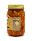 The Dutch Kettle Hot Chow Chow - Homestyle Gourmet Mildly Spicy Pickled Relish Made with Fresh Cabbage, Peppers, Onions, Spices, & Flavorful All-Natural Ingredients - Handcrafted & Amish-Made - 16 oz