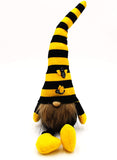 MeraVic BumbleBee Striped Gnome - Cute & Adorable 19” Male Gnome Plush with Black & Yellow Bee Themed Clothing - Spring & Summer Decorations Weighted Plush Doll - Seasonal Home, Gift & Farmhouse Decor