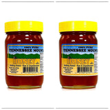 Tennessee Mountain Honey -Two Pack- Locally Harvested in Tennessee and Smoky Mountains - Wildflower Honey with a Blend of Clover, Locust, and Sourwood - Raw and Unpasteurized - Two 16 oz Jars (454g)