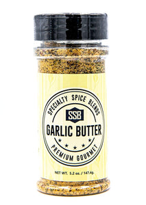 Tennessee’s Best Speciality Spice Blends | Garlic Butter Seasoning with Salt, Garlic, Butter Flavor and Other Spices | All Natural Ingredients - 5.2 oz Bottle (147.4 g) - Garlic Butter Seasoning