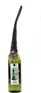 MeraVic - Gnome Wine Bottle Topper - Gray Hat- Bearded - Winter and Fall Decorations - Raffia - Gray Gnome Bottle Topper