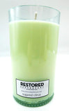 Restored Apothecary Repurposed Clear Wine Bottle Soy Candle; (Do Epic Shit) Sugared Citrus Scent- Recycled, Environmentally Friendly, Natural, Handpoured Candle