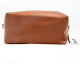 2TC Collection - “Almost Handsome” Travel Toiletry Dopp Kit -Canvas with a Waterproof Lining - Green and Brown - “Almost Handsome” Travel Toiletry Dopp Kit