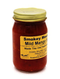 Smokey Mountain Honey House Mild Mango Salsa - Chunky Homestyle Gourmet Salsa - Mild Spice Taste Made with Fresh Sweet Mango & Other All Natural Ingredients - Made The Old Fashioned Way - 16 oz Jar