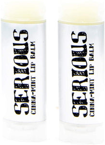 SLB: Serious Lip Balm: Cinna-Mint (Two Pack) - 2-.15 oz- Natural Ingredients & Flavor, Handmade- Vitamin E & Natural Oils, Moisturizing and Healing