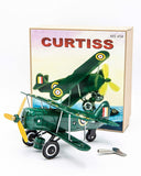 Benjamin International Curtiss Model Plane - 7 inches - Green - MS 454 - Wheels - Curtiss Model Plane