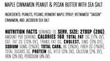 Big Spoon Roasters Maple Cinnamon Peanut & Pecan Butter - Low Sugar Peanut Butter - Creamy Peanut Butter w/ Maple Syrup, Organic Peanuts & Pecans - Keto, Vegan, Palm Free Maple Nut Butter - 13 Ounces