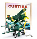 Benjamin International Curtiss Model Plane - 7 inches - Green - MS 454 - Wheels - Curtiss Model Plane