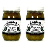 Deep Fork Small Town Spice Mild Pepper Butter - Two Pack -Mild Pepper Spread with Green Bell & Jalapeno Peppers - Relish, Dip, Rub, or Condiment - Two16 oz (454g)