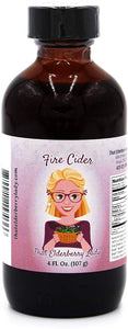 That Elderberry Lady Fire Cider - Herbal Tonic with Apple Cider Vinegar & Elderberries - Organic and All Natural Ingredients - Homeopathic Remedy with Antioxidant Immune and Digestive Support (4 oz)