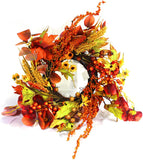 Fantastic Craft Fall Leaf Wreath - 8 x 8 inches - Festive - Fall Decor - Florals - Foliage - Fall Leaf Wreath