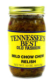 Tennessee's Best Old Fashion Mild Chow Chow Relish | Handcrafted in Small Batches with Simple Ingredients | All Natural, Gluten-free, Produce in a Jar - 16 oz Jar (454 g)…