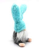 MeraVic Boy Gnome with Blue Bunny Ears - Cute & Adorable 8.5” Male Gnome Weighted Plush Doll with White Tail, Thumper Feet, & Long White Beard - Spring Decorations Holiday Farmhouse Home & Gift Decor