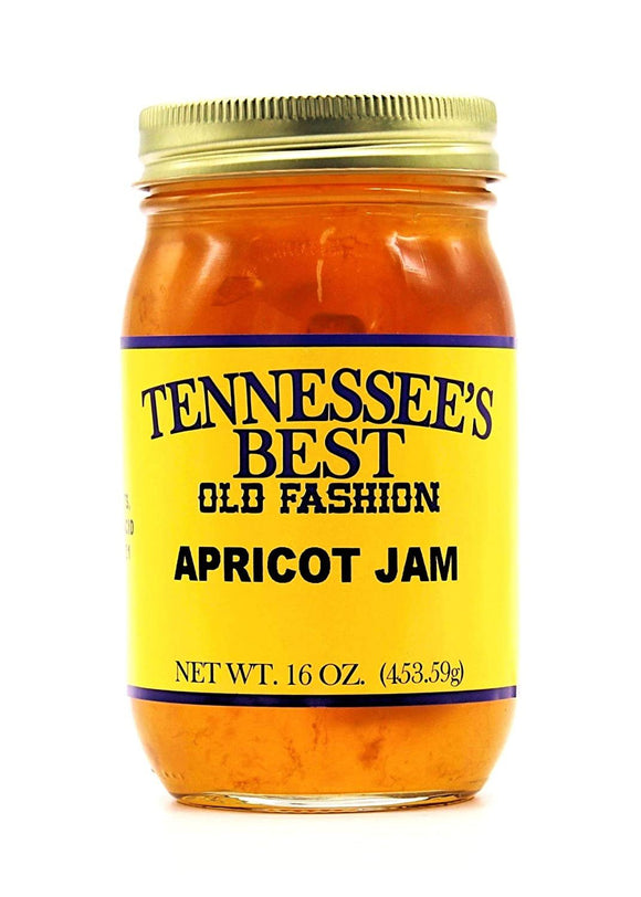 Tennessee’s Best Apricot Jam | Handcrafted with Simple Ingredients - Sugar and Raspberries | All Natural, Small Batch-Made - 16 oz Jar (454 g)