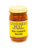 Tennessee’s Best Old Fashion Red Tomato Relish | Handcrafted with Simple Ingredients: Tomatoes, Cabbage, Onions, and Peppers | All Natural, Small Batch-Made - 16oz Jar (454g)