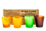 Melville Candy - Hard Candy Shot Glasses | Handcrafted in the USA | All Naturally Flavored Like Your Favorite Cocktails - 4 ct of 2-oz Shot Glasses - Hard Candy Edible Shot Glasses