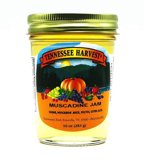 Tennessee's Best Tennessee Harvest Muscadine Jam - 10 oz Jar - All Natural, No Preservatives - Hand Packed in Small Batches