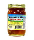 Tennessee Mountain Sourwood Honey - Locally Harvested in Tennessee and Smoky Mountains - 100% Pure, Raw and Unpasteurized - All Natural -16 oz Jar (454g)