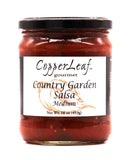 CopperLeaf Gourmet Country Garden Salsa - Medium | Handcrafted with Tomatoes, Onions, Peppers and a Hint of Lime | All Natural and Fresh Ingredients - 16 oz Jar (453 g)