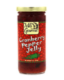 Mills Gourmet Cranberry Pepper Jelly - Bursting with Flavors of Mildly Spicy Jalapeno Peppers, Sweet Red Bell Peppers, and Tart Cranberries - Made with Real Fruit and Veggies - 8 oz Jar (224 g)