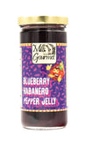 Mills Gourmet Blueberry Habanero Pepper Jelly | With Flavors of Spicy Habanero Peppers and Sweet, Tart Blueberries | All Natural and Fresh Ingredients - 8 oz Jar (224 g)