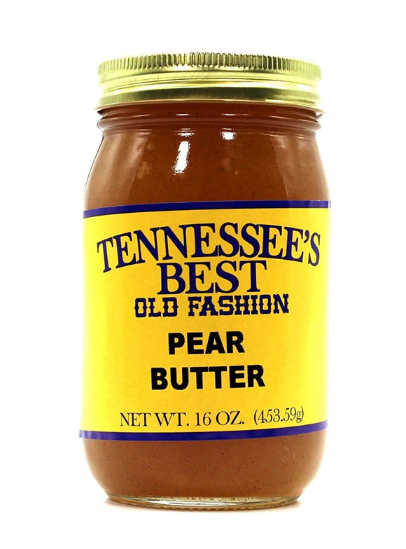 Tennessee’s Best Pear Butter | Handcrafted with Simple Ingredients - Pears and Sugar | All Natural, Small Batch-Made - 16 oz Jar (453 g)