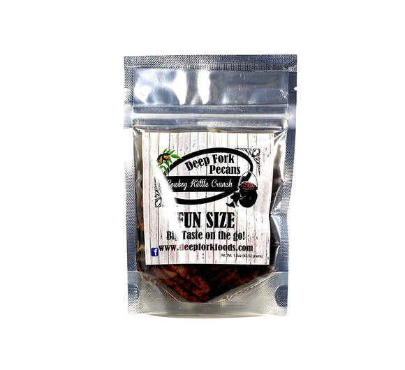 Deep Fork Cowboy Kettle Crunch - Savory and Spicy Pecans - Crunchy Gourmet Treats - Grab and Go Snacks - 1.5 oz Bag (42.52g)