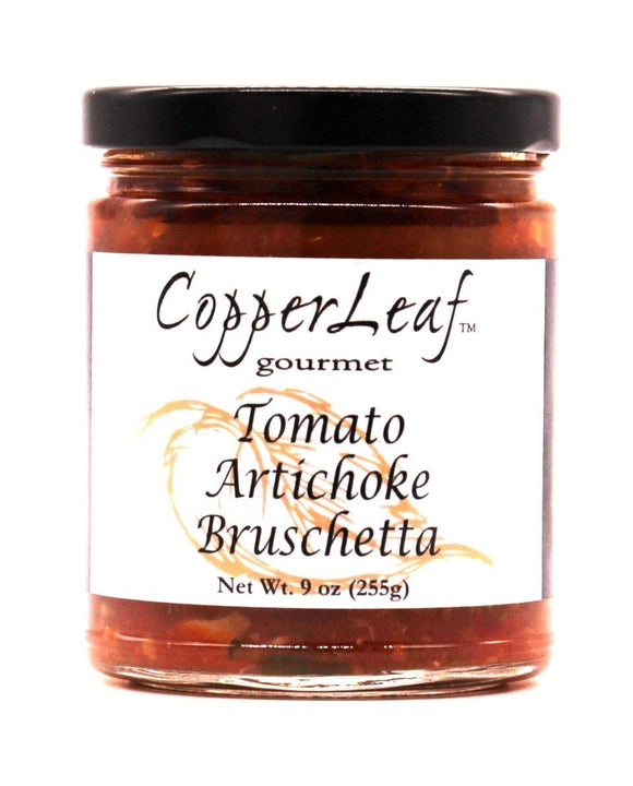 CopperLeaf Gourmet Artisan Tomato Artichoke Bruschetta | Handcrafted with Tomatoes, Artichokes and Garlic | All Natural and Fresh Ingredients - 9 oz Jar (255 g)